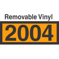 UN2004 Removable Vinyl DOT Orange Panel