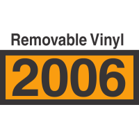 UN2006 Removable Vinyl DOT Orange Panel