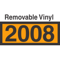 UN2008 Removable Vinyl DOT Orange Panel