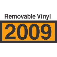 UN2009 Removable Vinyl DOT Orange Panel