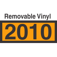 UN2010 Removable Vinyl DOT Orange Panel