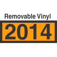 UN2014 Removable Vinyl DOT Orange Panel