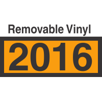 UN2016 Removable Vinyl DOT Orange Panel