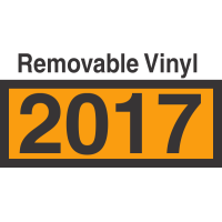 UN2017 Removable Vinyl DOT Orange Panel