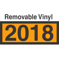 UN2018 Removable Vinyl DOT Orange Panel