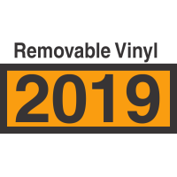 UN2019 Removable Vinyl DOT Orange Panel