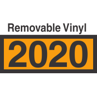 UN2020 Removable Vinyl DOT Orange Panel