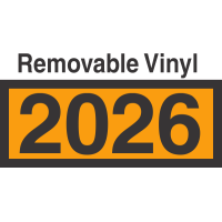 UN2026 Removable Vinyl DOT Orange Panel