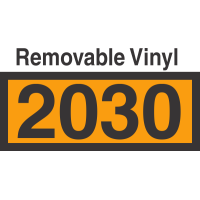 UN2030 Removable Vinyl DOT Orange Panel