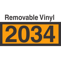 UN2034 Removable Vinyl DOT Orange Panel