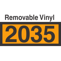 UN2035 Removable Vinyl DOT Orange Panel