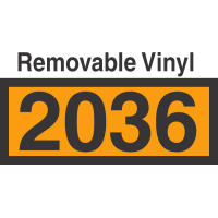 UN2036 Removable Vinyl DOT Orange Panel