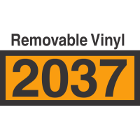 UN2037 Removable Vinyl DOT Orange Panel