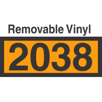 UN2038 Removable Vinyl DOT Orange Panel