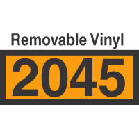 UN2045 Removable Vinyl DOT Orange Panel