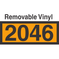 UN2046 Removable Vinyl DOT Orange Panel