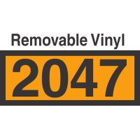 UN2047 Removable Vinyl DOT Orange Panel