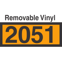 UN2051 Removable Vinyl DOT Orange Panel