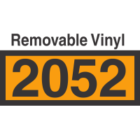 UN2052 Removable Vinyl DOT Orange Panel