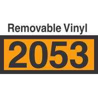 UN2053 Removable Vinyl DOT Orange Panel