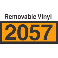 UN2057 Removable Vinyl DOT Orange Panel