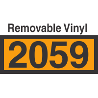 UN2059 Removable Vinyl DOT Orange Panel