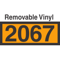 UN2067 Removable Vinyl DOT Orange Panel