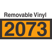 UN2073 Removable Vinyl DOT Orange Panel