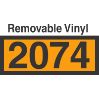 UN2074 Removable Vinyl DOT Orange Panel