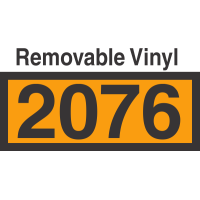 UN2076 Removable Vinyl DOT Orange Panel