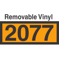 UN2077 Removable Vinyl DOT Orange Panel