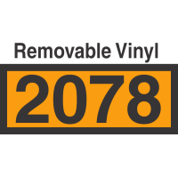 UN2078 Removable Vinyl DOT Orange Panel