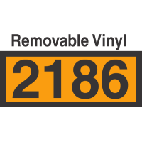 UN2186 Removable Vinyl DOT Orange Panel