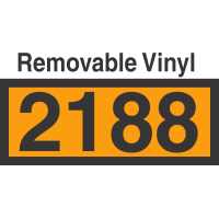 UN2188 Removable Vinyl DOT Orange Panel