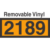 UN2189 Removable Vinyl DOT Orange Panel