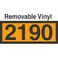 UN2190 Removable Vinyl DOT Orange Panel