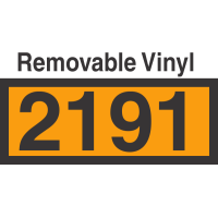 UN2191 Removable Vinyl DOT Orange Panel