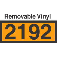 UN2192 Removable Vinyl DOT Orange Panel