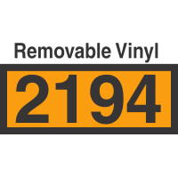 UN2194 Removable Vinyl DOT Orange Panel