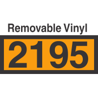 UN2195 Removable Vinyl DOT Orange Panel