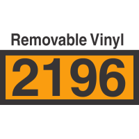 UN2196 Removable Vinyl DOT Orange Panel