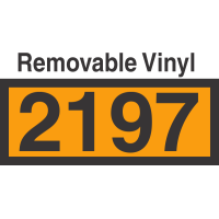 UN2197 Removable Vinyl DOT Orange Panel