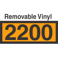 UN2200 Removable Vinyl DOT Orange Panel