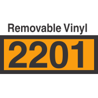 UN2201 Removable Vinyl DOT Orange Panel