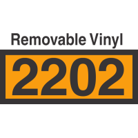 UN2202 Removable Vinyl DOT Orange Panel