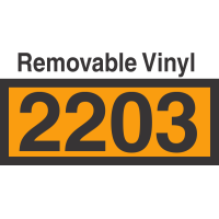 UN2203 Removable Vinyl DOT Orange Panel