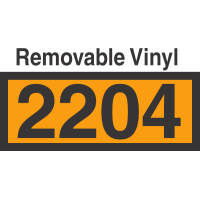 UN2204 Removable Vinyl DOT Orange Panel