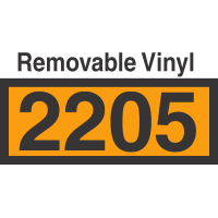 UN2205 Removable Vinyl DOT Orange Panel