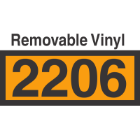 UN2206 Removable Vinyl DOT Orange Panel