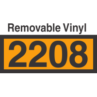 UN2208 Removable Vinyl DOT Orange Panel